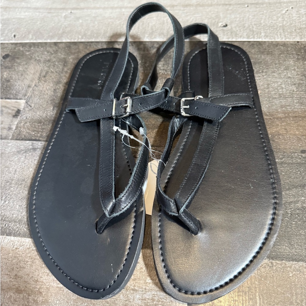 NWT Anthropologie‎ Pilcro Black Sandals- 36 - Picture 2 of 6